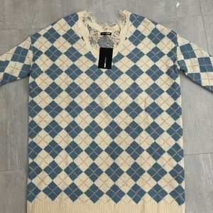 Fashion nova plaid sweater dress